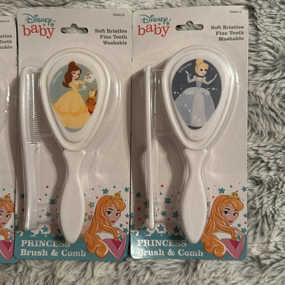 Disney Princess Baby Soft Brush w/ Comb Set Cinderella/Aurora